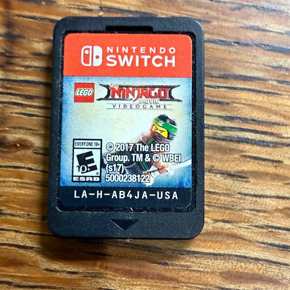 Nintendo Switch LEGO Ninjago Game Cartridge - Red and Black